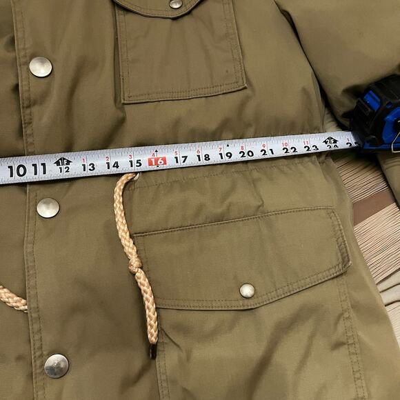 Men's Vintage Woolrich Tan Goose Down Parka Size 46 - Picture 9 of 12